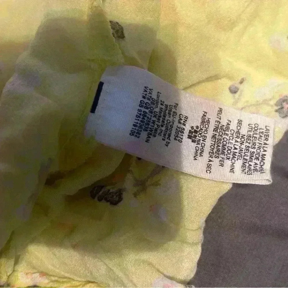 Free People Electric Yellow Floral Sleeveless Tango At Night Wrap Romper 10 - Picture 9 of 15